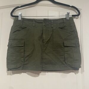 John Galt Womens Cargo Mini Skirt Green Size Small/Medium Brandy Melville